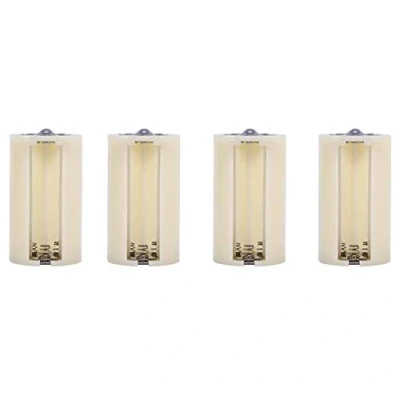 Afbeelding van Richer R Universele 3 AA naar D Size Parallelle batterij Convertor Adapter Houder Gevallen Doos Wit (4 stuks), Converters Converteren een