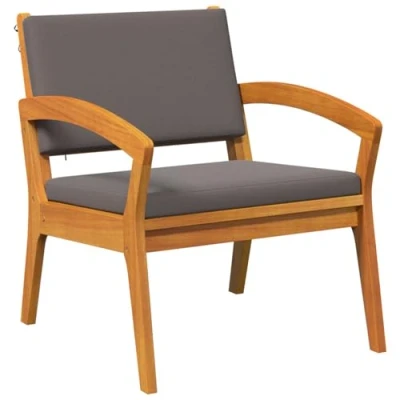 Afbeelding van vidaXL 3 delige Bistro Set met Kussens, Gemaakt van Massief Acaciahout