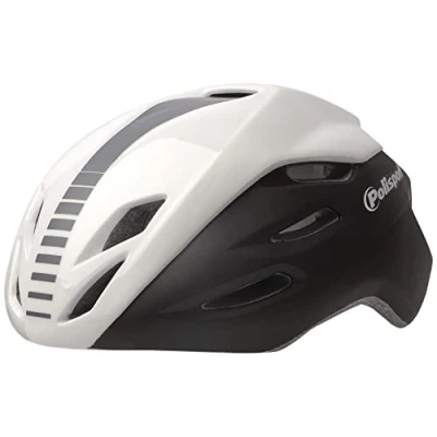 Afbeelding van Polisport PolispGoudt helm Aero Road mat wit/glans wit/grijs L 58 61cm