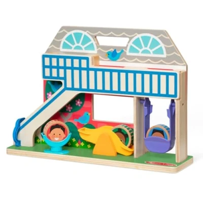 Afbeelding van Melissa &amp; Doug GO Tots Houten schoolplein tuimelpret (met 3 schijven) peuterspeelgoed Ontwikkelingsspeelgoed voor baby&#039;s 12 maanden + Cadeau babyjongens en meisjes