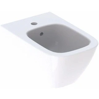 Afbeelding van Geberit smyle wandbidet vierkant kraangat midden met overloop keramiek vuilafstotend 350 x 540 260mm bxdxh glans wit 500 209 01 8