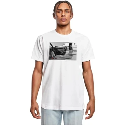 Afbeelding van Mister Tee Tshirt print, Heren, Maat: Medium, White