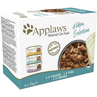 Afbeelding van Applaws Cat Tin Multipack (6x70g) Kitten Mixed Selection