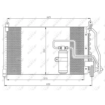 Afbeelding van Condensor, airconditioning NRF 35134