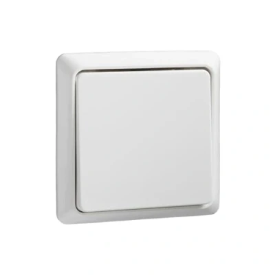 Afbeelding van Elso 506304 42V/1A AP platte renovatie zuiver wit knop