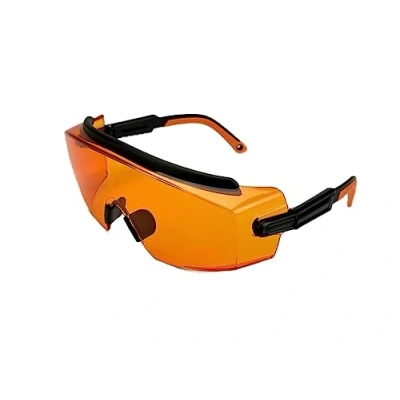 Afbeelding van UVtech SLEEP PRO 100% blauw lichtfilter, oranje bril, computerbril, pc gaming, blauwlichtfilter, UV licht, blokkerende glazen, anti dames, heren, oranje, Eén Maat
