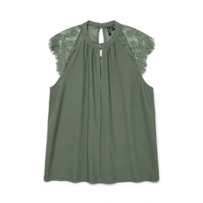 Afbeelding van Vero Moda Vmmilla SL TEE GA NOOS Blouse, Dames, Maat: XS, Laurel wreath