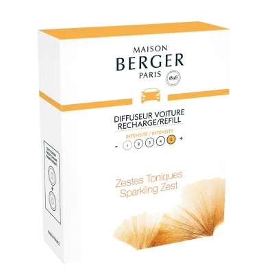 Afbeelding van Maison Berger Navulling voor autoparfum Aroma Happy Sparkling Zest 2 Stuks