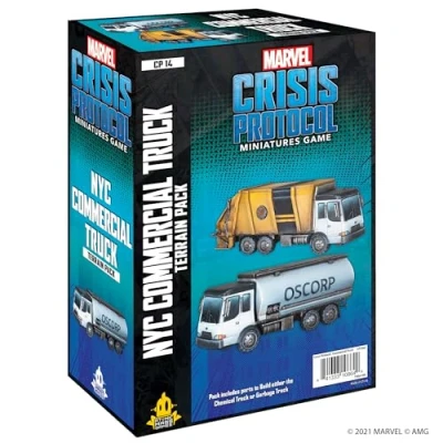 Afbeelding van Atomic Mass Games, Marvel Crisis Protocol: NYC Commercial Truck Terrain Pack, Miniatures Game, Ages 14+, 2 Players, 90 Minutes Playing Time