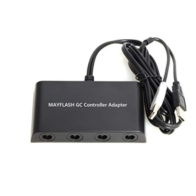 Afbeelding van Gamecube Controller Adapter voor Nintendo Wii U en PC USB met 4 slots