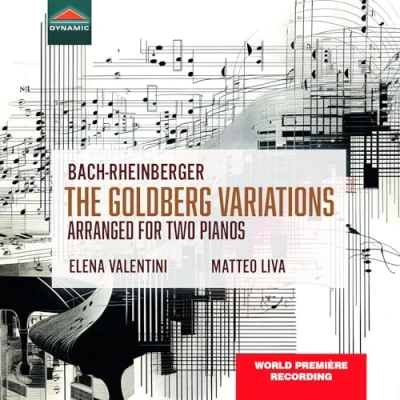 Afbeelding van Elena Valentini &amp; Matteo Liva J.S. Bach: Goldberg Variations (Arr. For 2 Pianos By Rheinberger) (CD)