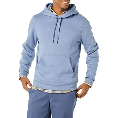 Afbeelding van Amazon Essentials Men&#039;s Fleecetrui met capuchon (verkrijgbaar in grote en lange maten), IJsblauw, XS