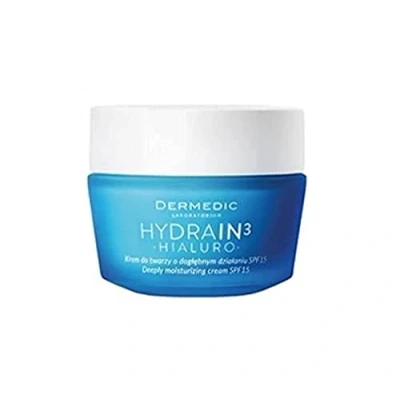 Afbeelding van DERMEDIC HYDRAIN 3 HIALURO Hydraterende crème met diepe werking SPF 15 50 ml