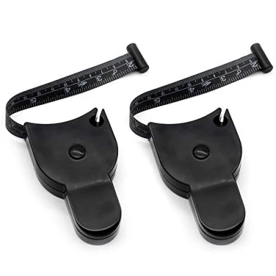 Afbeelding van Dylan EU 2 stks Body Tape Meet 150 mm Meetlint voor Zwart Intrekbare Liniaal Lichaamsmeting en Lichaamsvet Tool