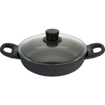 Afbeelding van Ballarini Avola hapjespan Ø 24 cm zwart 2 handvaten