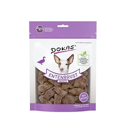 Afbeelding van Dokas Hunde Snack Entenbrust Nuggets gefriergetrocknet 10x110g