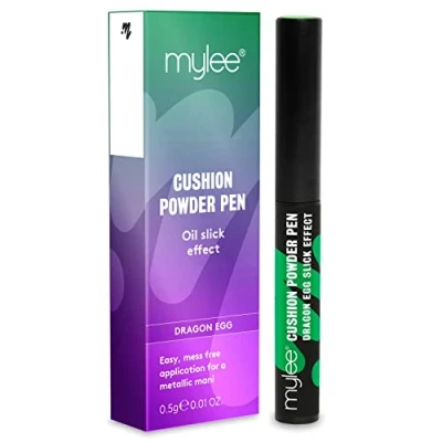 Afbeelding van Mylee Air Cushion Chrome Pigment Pen Holografische Nagel Poeder Decoratie, Glanzend Metallic Spiegel Effect Langdurig, DIY Nail Art, Manicure Tool