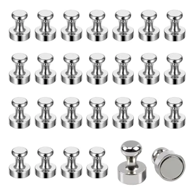 Afbeelding van 26 stuks neodymium magneten, extra sterk, magneten voor magneetbord, verpakt met opbergdoos kegelmagneet, whiteboard koelkast.