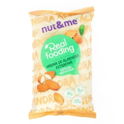 Afbeelding van Amandelmeel Realfooding 1 KG Keto nut&amp;me 100% amandel Extra fijn Glutenvrij Vegetarisch en veganistisch dieet Bakken Suikervrij Zonder conserveermiddelen of toevoegingen