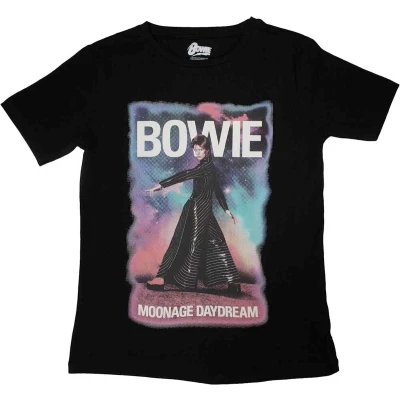 Afbeelding van David Bowie Moonage 11 Fade Dames T shirt XL Zwart