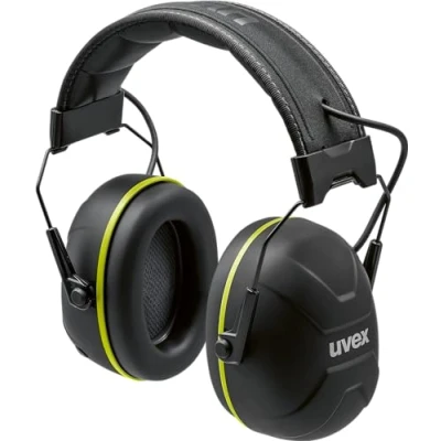 Afbeelding van Uvex Axess One 2.0 Actieve gehoorbescherming met Bluetooth 5.2 technologie, SNR 31 dB, IP54 outdoor geschikt en robuuste beugel, zwart, lime, eenheidsmaat, zwart/lime, Eén maat