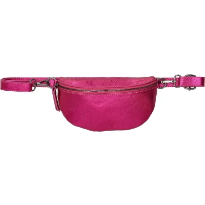 Afbeelding van Charm London Anna Heuptas Fuchsia Leren tas Heuptasje