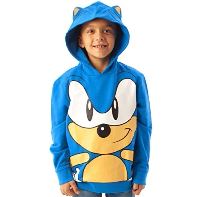 Afbeelding van Sonic The Hedgehog Hoodie 3D karakter jongensoren ruiter met capuchon, Blauw, 6 7 Jaren