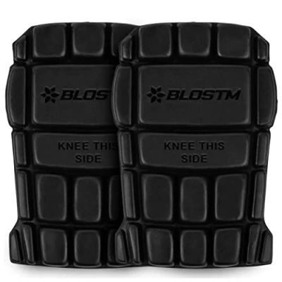 Afbeelding van BLOSTM Werkbroek Kniebeschermers Inserts Paar Flexibele voor Sport, Bouwwerk en Tuin Aanpasbare Schuim Werkbescherming (2PCS)