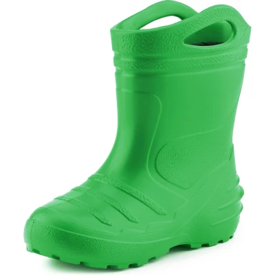 Afbeelding van Ladeheid LA KL 051 Kinder Regenlaarzen Rubber met Binnenschoen en Grepen Waterdicht EVA Wasbare Groen 27