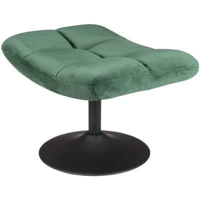 Afbeelding van Dutchbone Hocker Bar Velvet Groen Stof
