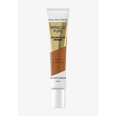 Afbeelding van Max Factor Miracle Pure Golden Glow bronzer, Light to Medium, vloeibare romige vegan formule, squalaan &amp; hyaluronzuur, 15ml