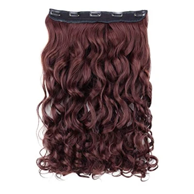 Afbeelding van CAISHA 40cm Clip In Extensies Haarextensies Haarstukje Golvend Bruin C68 1