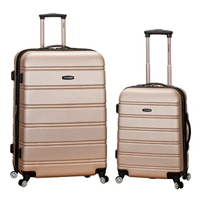 Afbeelding van Rockland Melbourne Hardside Uitbreidbare Spinner Wheel Bagage, Chamapgne, Eén maat,