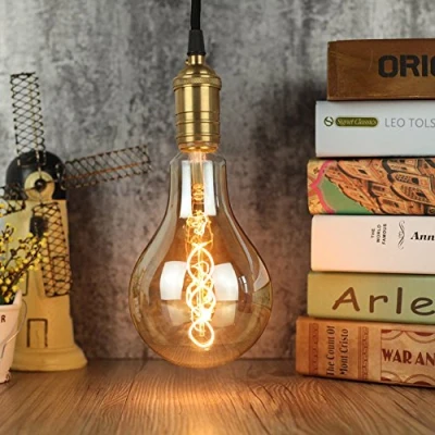 Afbeelding van TIANFAN Vintage Led lampen 4W Edison Spiraal gloeidraad Decoratieve lamp Dimbaar Warm wit 2000K 240LM 220 / 240V Peervorm A110 PS35