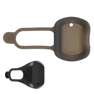 Afbeelding van kwmobile hoesje voor fietscomputer geschikt Garmin Speed Sensor 2 Fiets GPS en navigatie case beschermer Waterbestendig siliconen in grijs