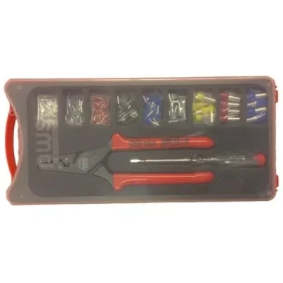 Afbeelding van NWS 143 BIS Krimpset 152 delig Adereindhulzen 0.5 tot 16 mm² Incl. assortiment adereindhulzen, spanningstester