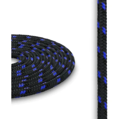Afbeelding van Touw op rol 5mm 300 meter Zwart/blauw