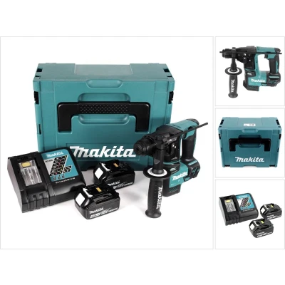 Afbeelding van Makita DHR 171 RMJ accuklopboormachine Brushless SDS Plus 18V 1.2J + 2x accu 4.0Ah lader Makpac