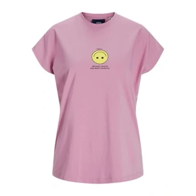 Afbeelding van JJXX Tshirt print, Dames, Maat: Medium, Moonlite mauve