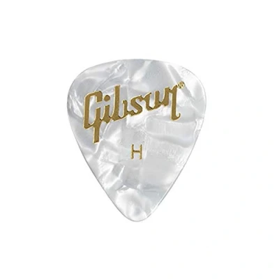 Afbeelding van Gibson APRW12 74H plectrums Pearloid White Picks 12 pack heavy
