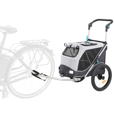 Afbeelding van Trixie Hondenfietskar Opvouwbaar Grijs 74X58X93 CM (392672)
