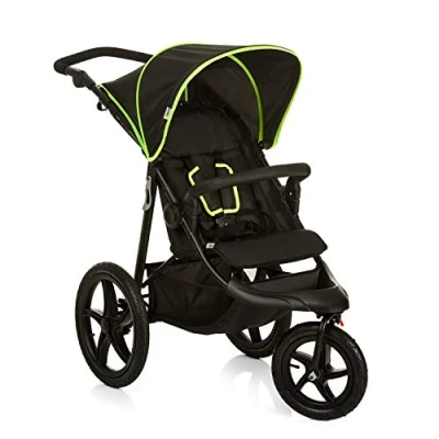 Afbeelding van Hauck Runner Buggy uitvoering voor joggers Zwart/Neon Geel