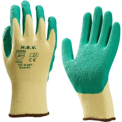 Afbeelding van Handschoen 9.991 latex groen extra grip mt 9 (L)