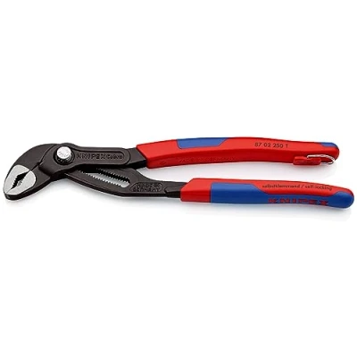Afbeelding van Knipex 8702250TBK Cobra Waterpomptang met borghaak 250mm