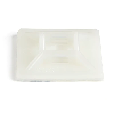 Afbeelding van Set van 100 stuks kabelbinders met zelfklevende tape voor 0,5 cm. (5,5 mm) brede stropdassen nylon/kunststof bundelbeugels elektrische/netwerkkabel in combinatie bevestigingsmiddelen / 94V 2