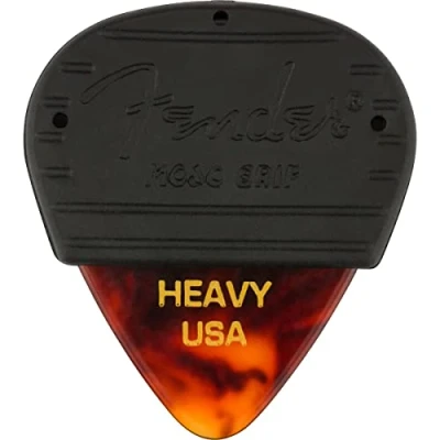 Afbeelding van Fender 351 Mojo Grip Picks Celluloid Tortoiseshell Heavy Plectrum set