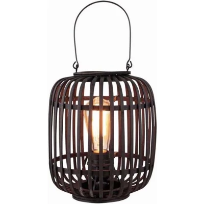 Afbeelding van Freelight Tafellamp Treccia Zwart Rotan
