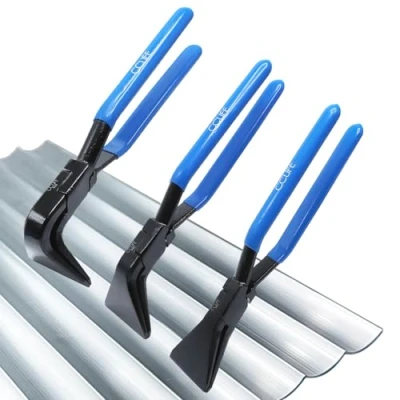 Afbeelding van CCLIFE 3st 0 45 90 vouwtang rechte hoek plaatwerk tang bekbreedte 60 mm