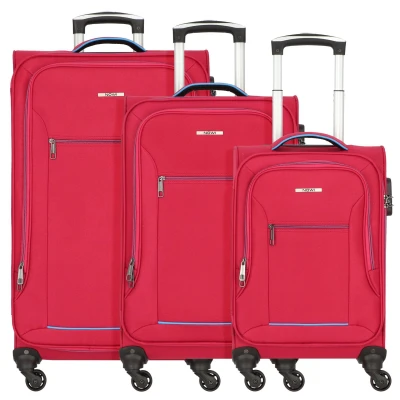 Afbeelding van Nowi SET Sevilla 4 Trolley 75 CM Kofferset, Maat: One Size, Bord blau