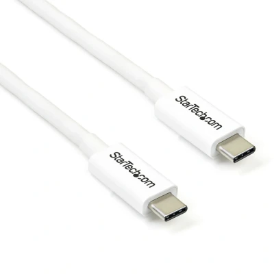 Afbeelding van StarTech.com Thunderbolt 3 USB C kabel 20Gbps Thunderbolt, en DisplayPort compatibel 2m wit